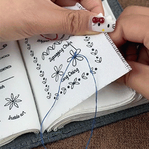 Petit livre de broderie zen